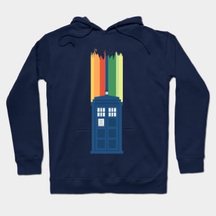 A New Doctor Is In The House - 13th Stripes Blue Police Box 1 Hoodie